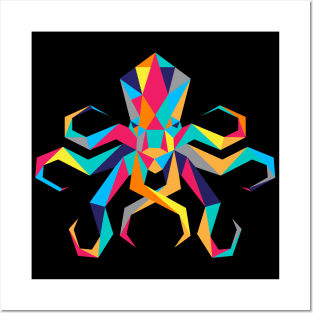 Low Poly Octopus Posters and Art